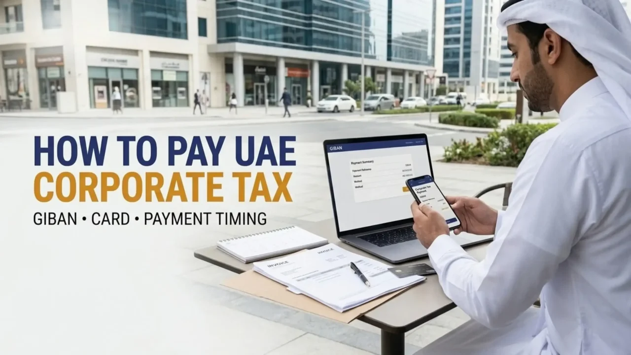 How to pay UAE corporate tax: GIBAN, card, and the timing trap