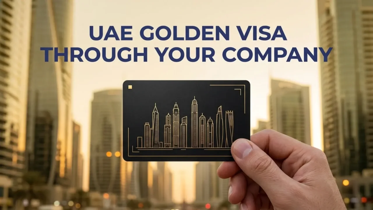 UAE golden visa through a company