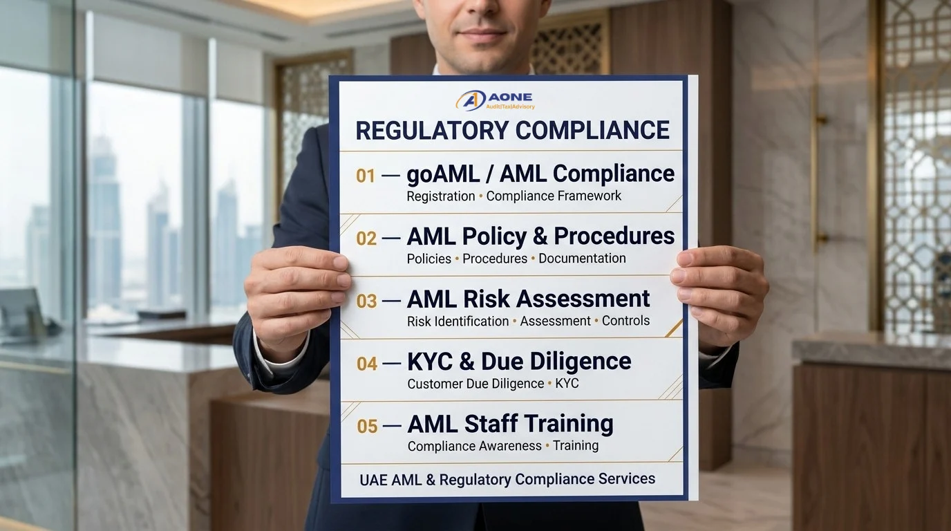 AML policy and procedures documentation for UAE designated non-financial businesses