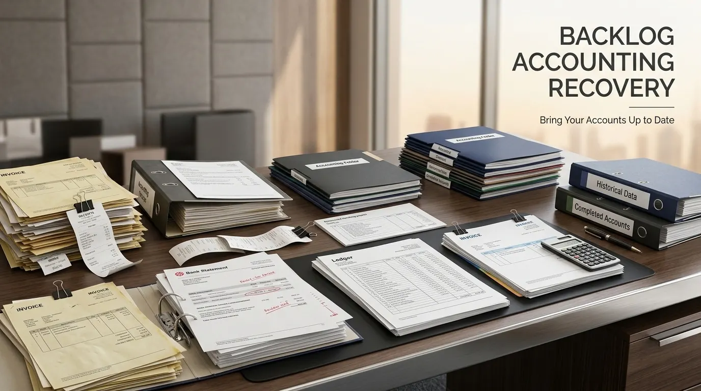 Backlog accounting recovery - bringing months or years of unprocessed records up to date