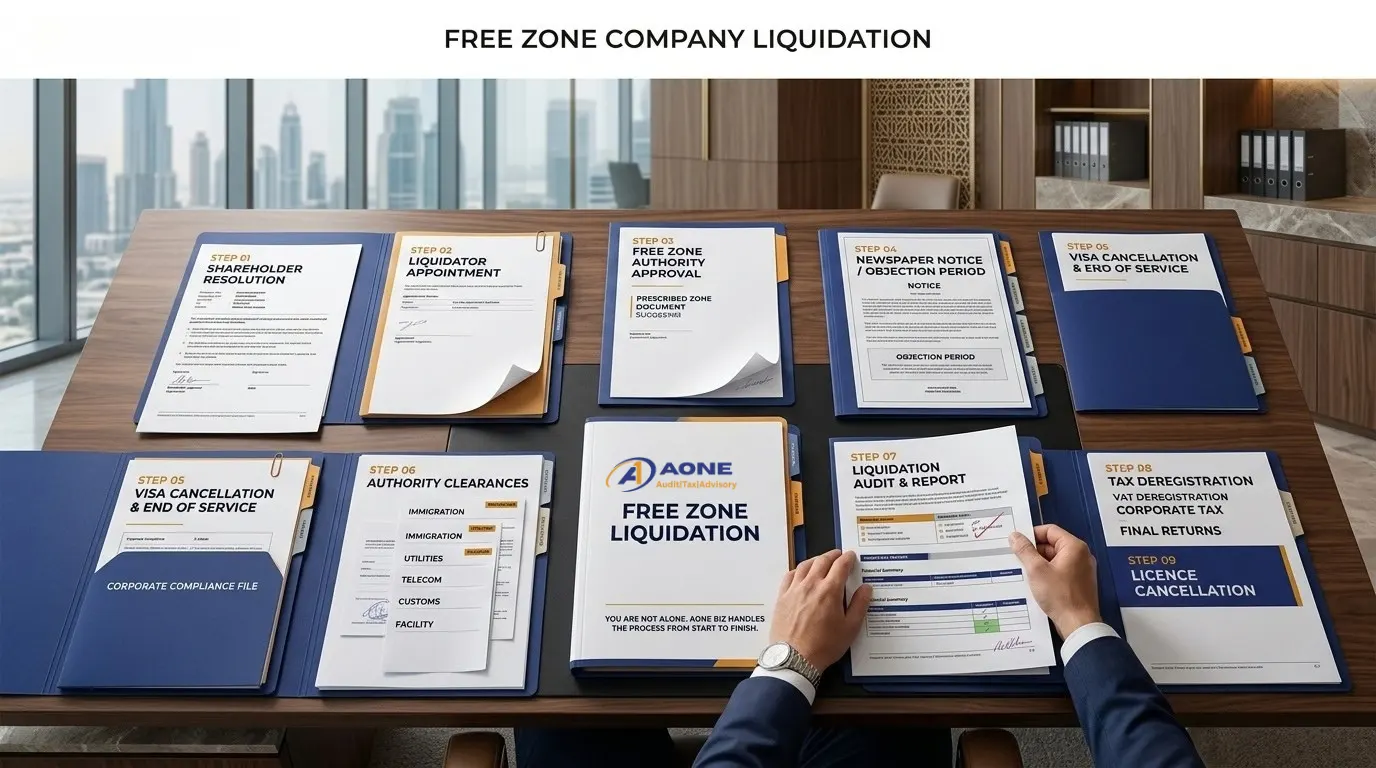 Free zone company liquidation in the UAE
