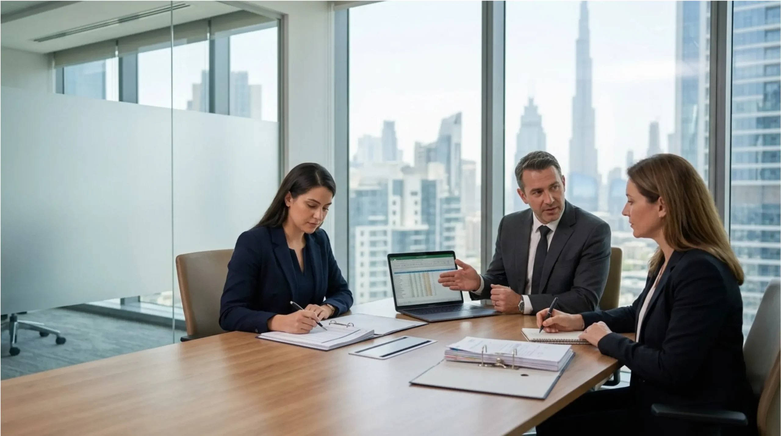 How an AONE BIZ engagement runs, from first call through to signed deliverable