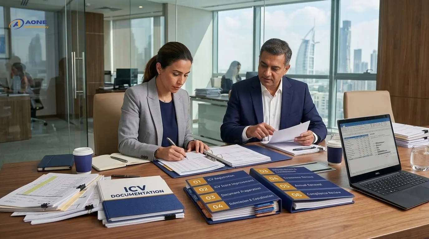 The documents required for ICV certification in the UAE